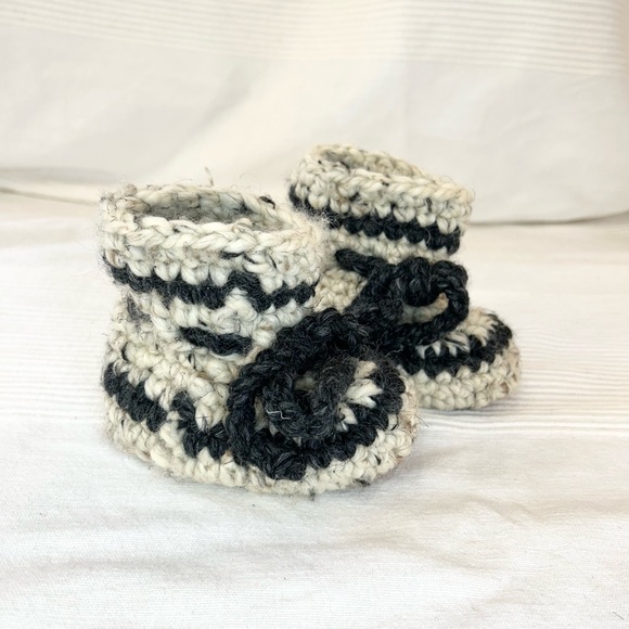 Wool Knit Slippers with Sheepskin Sherpa Soles - Picture 6 of 14